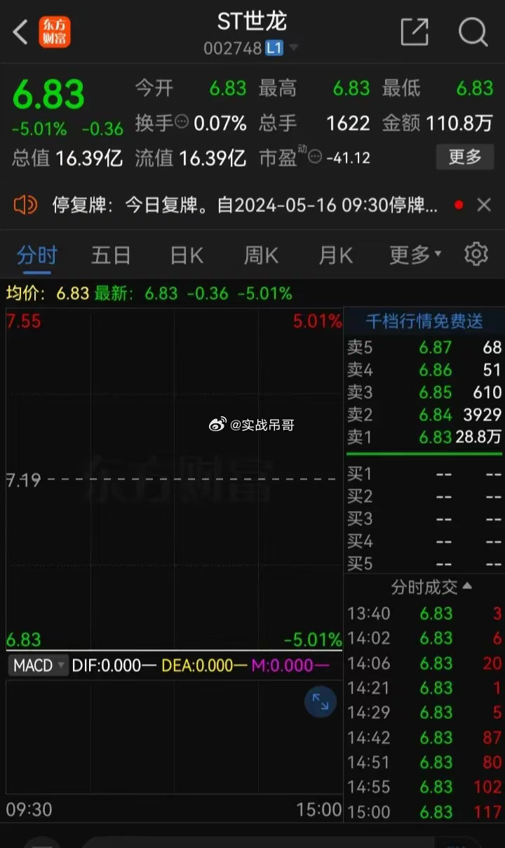 世龍實業(yè)股票最新動態(tài)及溫馨股市故事回顧