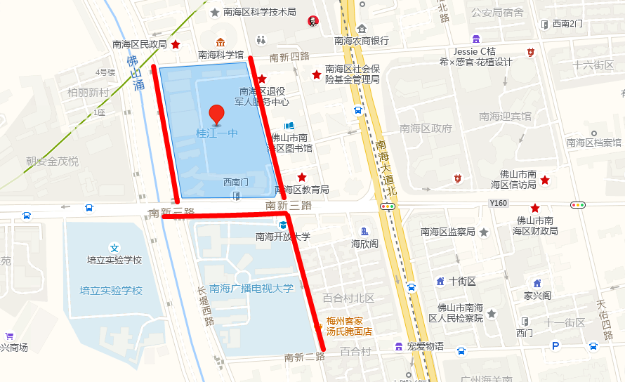 學(xué)府路考場(chǎng)最新路線圖及考生指南